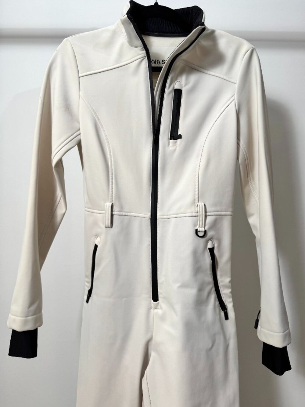 Zara Ski Cream One-Piece Ski Suit